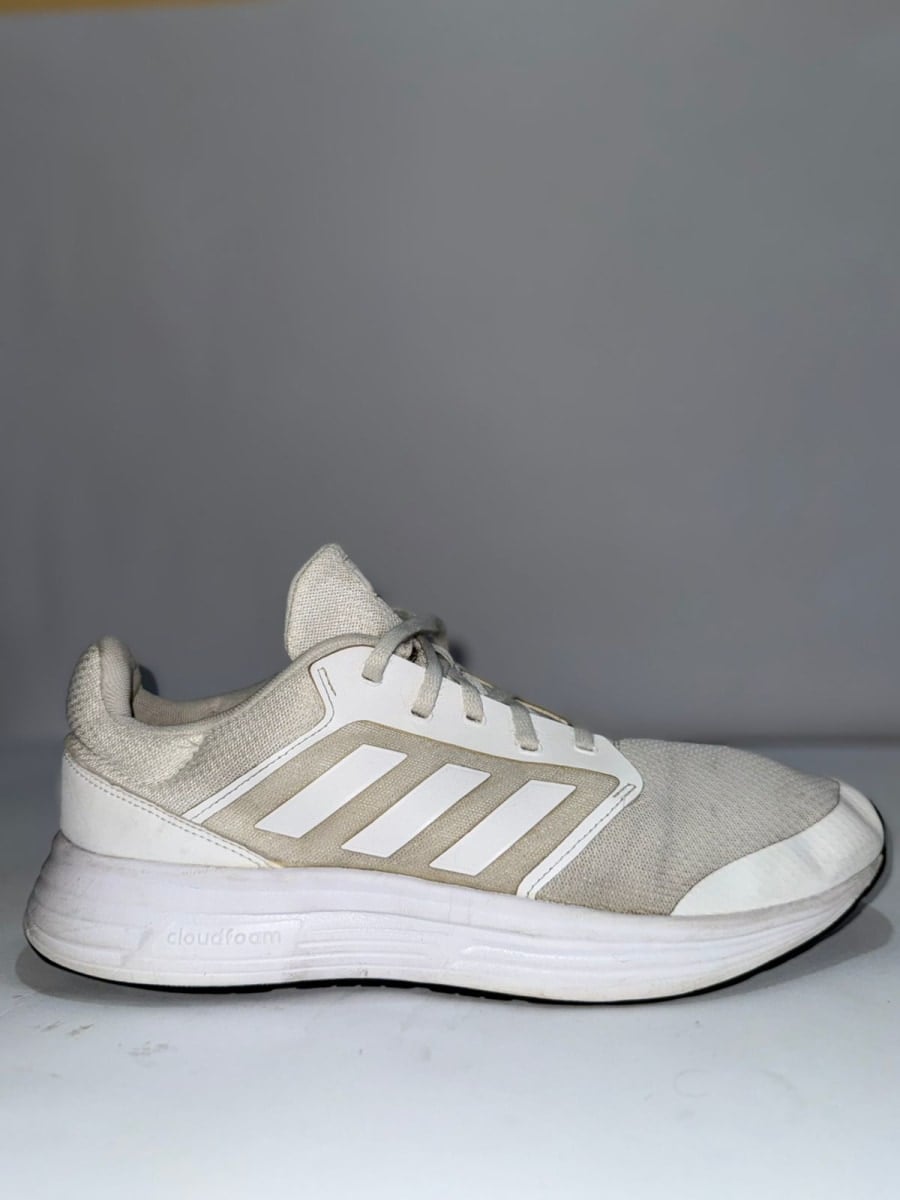 Adidas WMNS Galaxy 5 Aluminum Silver Metallic pre-owned shoes by Adidas